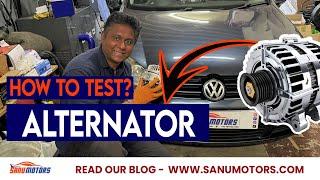 How to Test an Alternator - Check and Replace Golf  Alternator #alternator #vw #howto