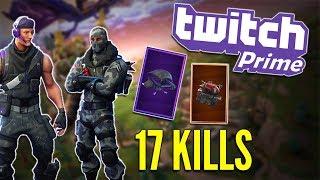 Fortnite Twitch Prime Loot - 17 Kill Gameplay #LightWork