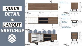 Layout SketchUp Lesson#32 How to do quick detail in Layout sketchup