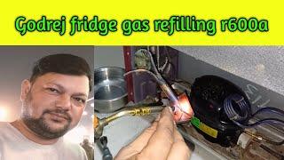 गोदरेज फ्रिज में गैस चार्ज कैसे करें, how to godrej refrigerator gas charging, #godrejfridgerepair