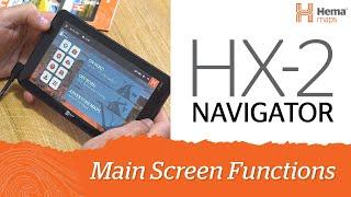 Hema HX-2 | Main Screen Functions