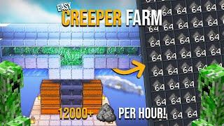 Minecraft BEST CREEPER FARM 1.21 - Java & Bedrock - 12000+ Gunpowder Per Hour!