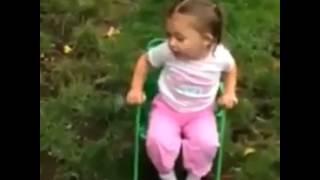 Little girl does ice bucket challenge funny