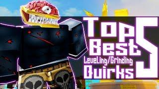 Top 5 Best Leveling/Grinding Quirks In Boku No Roblox | NOCLYPSO