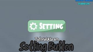 Setting Button Tutorial on studio lite #Roblox #studiolite #Video #tutorial
