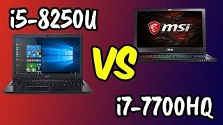 i5-8250U vs Best i7-7700HQ Laptop Benchmarks Test!  [4K]