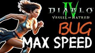 Max Movement Speed Bug at Level 1 on Any Character - Vessel of Hatred - Diablo 4