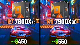 RYZEN 7 7800X3D vs RYZEN 9 7900X3D | Test in 6 Games