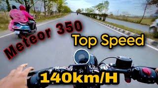 All New 2023 Royal Enfield Meteor 350 Top Speed Test | Fireball Red | @ak_vloggs