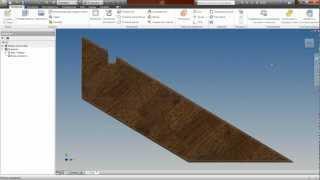 Развертка Тетивы деревянной лестницы в Autodesk Inventor