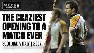 "21-0 TO ITALY, JUST 7 MINUTES GONE" | SCOTLAND V ITALY| 2007