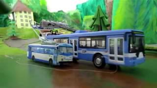 Как сделать контактную сеть для троллейбуса Автопром?