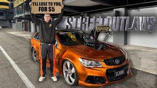 I Took My BURNOUT Car To STREET OUTLAWS!! (Handed Out The Chop)