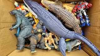 Hunting Found Godzilla x Mosasaurus, Distortus Rex, T Rex, Transformers, King Kong, Dragons