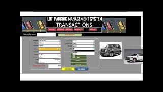 Microsoft Access Project   Car parking management system   Done from Scratch to finish