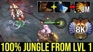 100% He Jungle Pudge from Level 1 - 8Mins Midas Insane Raidboss