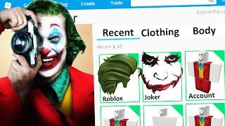 MAKING JOKER a ROBLOX ACCOUNT