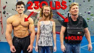 PRO CLIMBER + 80LBS VS 230LB BODYBUILDER (fair?)