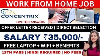 CONCENTRIX HIRING | LIVE TEST ANSWERS | WORK FROM HOME JOBS 2025 | ONLINE JOBS AT HOME | JOBS