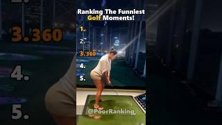 Ranking The Funniest Golf Moments! #funny #tiktok #ranking