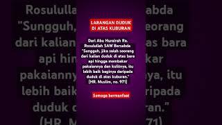 LARANGAN DUDUK DI ATAS KUBURAN.