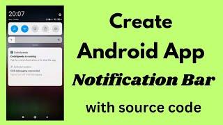 Create Notification in Android App with Android Studio | with source code | Hindi