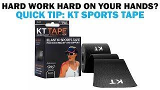 Quick Tip: KT Sports Tape For Healing & Protecting Working Hands