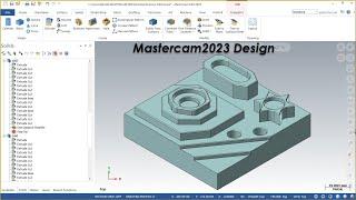 ตัวอย่าง(CAD-CAM งานกัด)ด้วยโปรแกรม Mastercam2023 สำหรับเป็นแนวทางในการแข่งขันทักษะ Ep.1