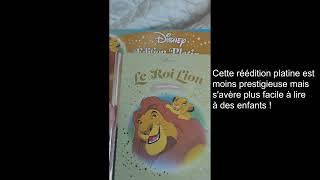 avis collection hachette mes petits livres disney édition platine le roi lion