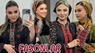 Turkmen moda fasonlar 2025 | Women dresses | Pombarh Gulyupek koynek fasonlar