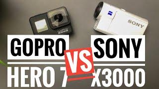 GoPro Hero 7 Black vs Sony FDR X3000 Review