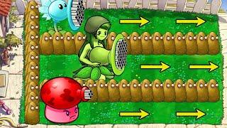 Girl Gatling Pea Vs Fume Fire Vs Snow Pea Vs All Zombies Vs Dr Zomboss Plants Vs Zombies Battlez