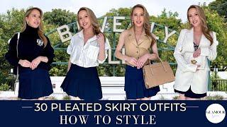 30 Pleated Skirt Outfits Ideas | How To Style | Ways To Wear