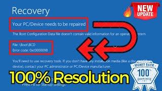 Error code 0xc0000098 Your devicePC needs to be repaired FIX