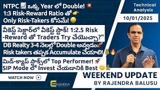 Weekend update by Rajendra Balusu. | Four stocks review. | Technical analysis | Equidius Research.