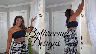 I Finally Hung My Curtains Up in the Bathroom | Look How I Gave My Bathroom a Touch of Class