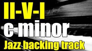 II-V-I in C minor | Jazz Backing track