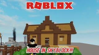 How to make an easy House in | Roblox - Skyblock