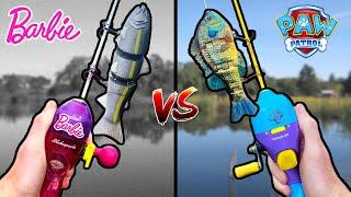 1v1 Barbie Rod Fishing Tournament with GIANT SWIMBAITS (INSANE)