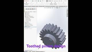 #Gear #pinion #designed  by #SolidWorks