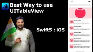 UITableView With Professional Implementation in Swift5