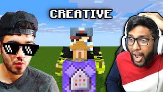 WHEN MINECRAFT YOUTUBERS USE CREATIVE