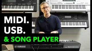 How to Transfer MIDI Songs & Use the Song Player on Yamaha PSR-SX900