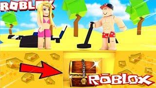 СИМУЛЯТОР МЕТАЛЛОИСКАТЕЛЯ #РОБЛОКС ЛЮДИ ГИГАНТЫ МЕНЯ РАЗДАВИЛИ Beach Simulator #Roblox