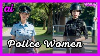 AI Lookbook: Police Women #policewoman  #cosplaygirl #aiart