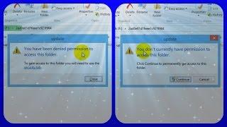 How to fix "You have been denied permission to access this folder" error