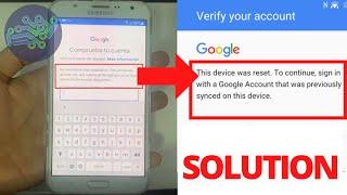 This device was reset. To continue, sign in with a google Account | Skip anti-theft account