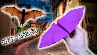 A new paper plane model that flies like a bat!