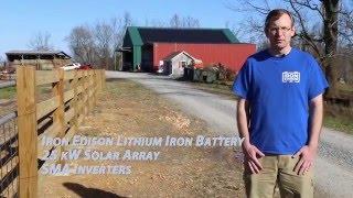 Off Grid Solar + Battery Storage Project (SMA Sunny Island & Iron Edison Lithium Iron Phosphate)