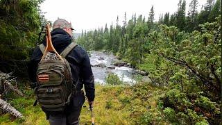 Fishing trip in the Swedish mountains. Grayling, pike, trout. Hiking along mountain rivers. ENG sub